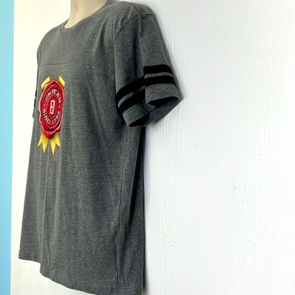 Live & Tell - Jim Beam 1795 Team Beam Stripe Sleeves Graphic T Shirt Size M - Picture 5 of 11